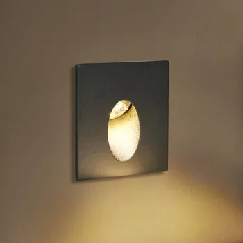 Venkovní osvětlení Brilagi - LED Venkovní vestavné svítidlo STAIRDOT LED/2W/230V černá IP65 hranatý