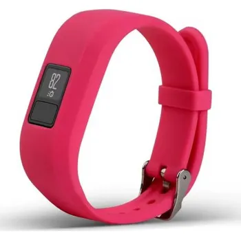 Příslušenství k chytrým hodinkám eses Silikonový řemínek pro Garmin VivoFit Junior 1 a 2, Vívofit 3 - Velikost L, růžový