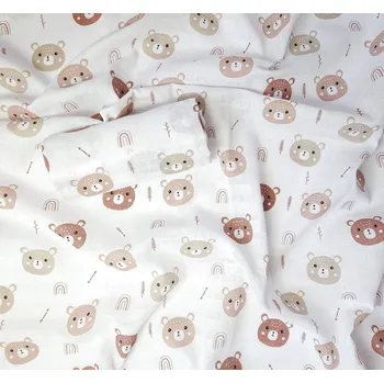 látková plena Prem Plena bavlněná tištěná Méďa šíp(5 ks)