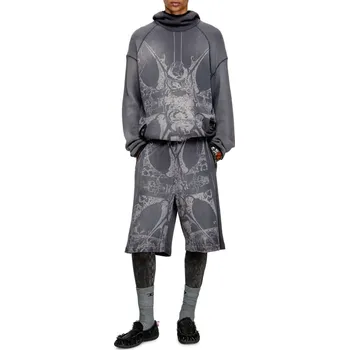 Pánské kraťasy TEPLÁKOVÉ ŠORTKY DIESEL P-WARKY-SHORT SHORTS BLACK