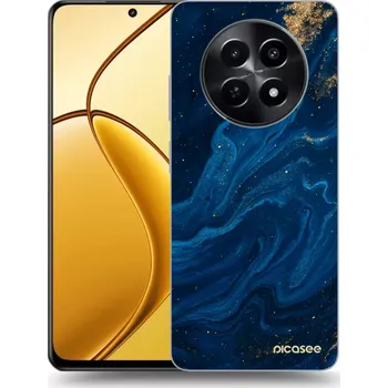 Pouzdro na mobilní telefon Picasee silikonový černý obal pro Realme 12X - Blue
