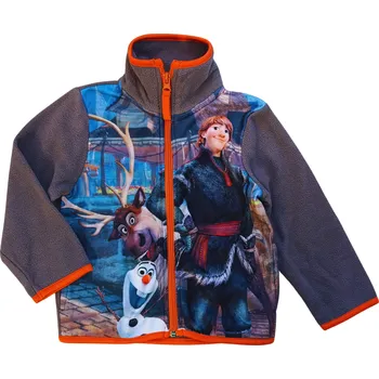 Chlapecká mikina Sun City Chlapecká mikina FROZEN SVEN a OLAF na zip hnědá Barva: Hnědá, Velikost: 98