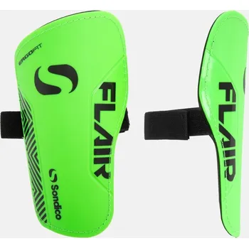 Pánské ponožky Sondico Flair Slip Shin Guards Green/Black Adults (M)