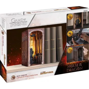 Rod draka 3D skládačka Book Nook - Železný trůn