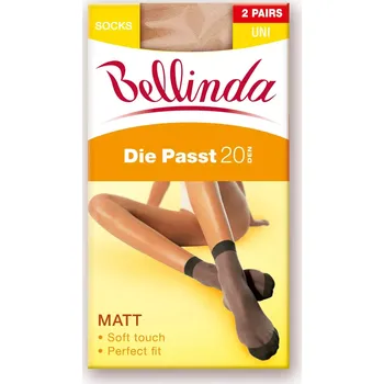 Pánská móda Dámské silonkové ponožky DIE PASST 20 DEN SOCKS 2 PACK - BELLINDA UNI černá