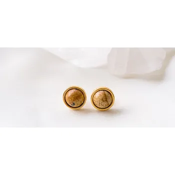 Náušnice Náušnice vesmír - jaspis Barva: Zlatá