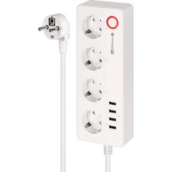 Prodlužovací kabel Smart prodlužovací kabel 4 zásuvky 1,6m KRUGER & MATZ Connect P6 WiFi Tuya