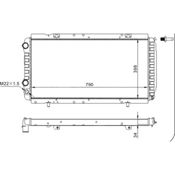 Chladič motoru Chladič, chlazení motoru HART 600 919