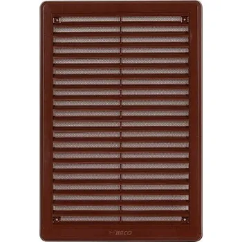 Větrací mřížka HACO Větrací mřížka se síťovinou - krytka 200x300 hnědá