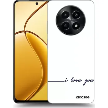 Pouzdro na mobilní telefon Picasee silikonový černý obal pro Realme 12X - Miluji tě