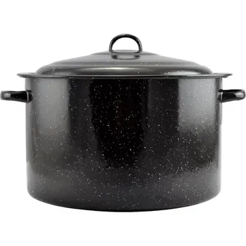 Hrnec Smaltovaný hrnec s poklicí 20 L BLACK
