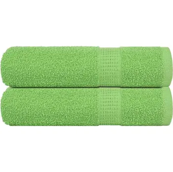 vidaXL Koupelových osušek 2 ks 100x150 cm 360 g/m² 100% bavlna [137052] Barva: Jablkově zelená