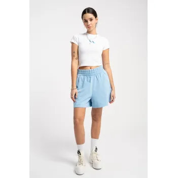 Dívčí kraťasy Reporter Young | Dívčí světle modré jednobarevné kraťasy - Barva SVĚTLE MODRÁ, Velikost 158 251-0113G-38-450-1