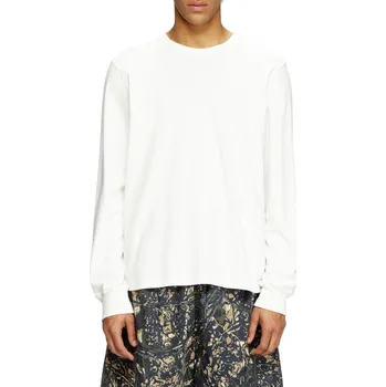 TRIČKO DIESEL T-ADJUST-LS-SLITS-R17 T-SHIRT WHITE