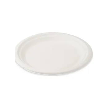 Jednorázové nádobí Talíř kulatý cukrová třtina, průměr 22 cm, 50 ks