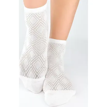 Pánské ponožky Noviti SB127 Dámské ponožky z viskózy 36-41 ecru 36-41