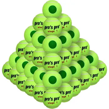 Tenisový míč Juniorské tenisové míče Pro's Pro Stage 1 with green point 60B