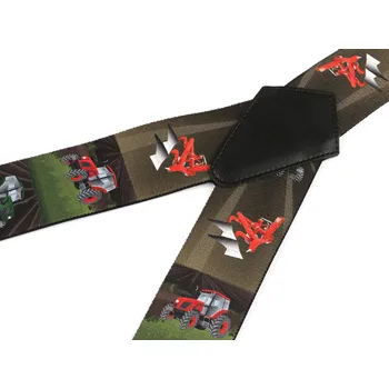 Kšandy Šle řemeslnické, barva 6 hnědá traktor