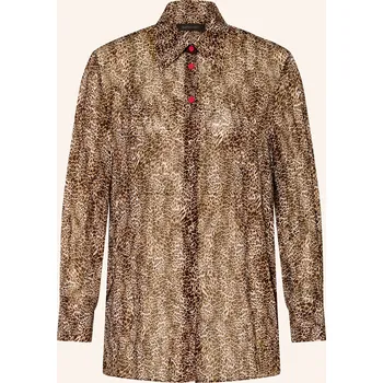 Dámská halenka Elena Miro Dámská Košilová Halenka, tmavě hnědá / hnědá /...