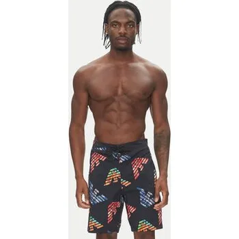 Pánské plavky Emporio Armani Plavecké šortky EM000689 AF12340 FC105 Černá Regular Fit S