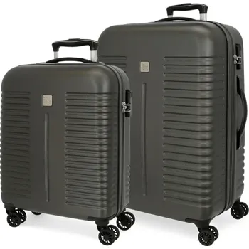 JOUMMA BAGS Sada luxusních ABS cestovních kufrů INDIA Antracita, 70cm/55cm, 5089522