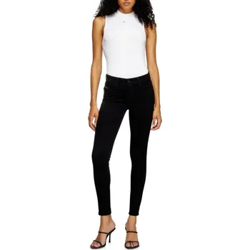 Dámské džíny DŽÍNY DIESEL 2017 SLANDY TROUSERS BLACK