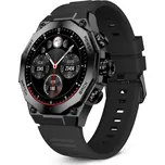 KSIX Titanium chytré hodinky, AMOLED, Bluetooth, IP67 ČERNÁ