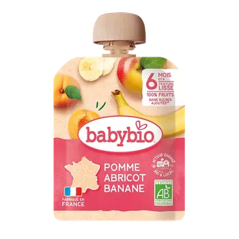Babybio BIO kapsička jablko, meruňka, banán 90 g