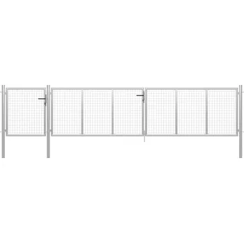 branka Zahradní branka ocelová 500 x 75 cm stříbrná IM_144352