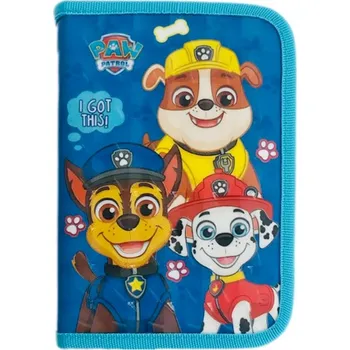 Penál Total Office Trading Jednopatrový prázdný Tlapková patrola modrý