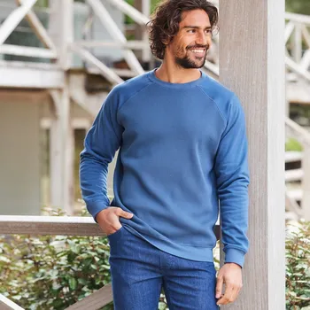 Pánská mikina Blancheporte Mikina z česaného moltonu s plastickým vzorem modrošedá 137/146 (4XL)