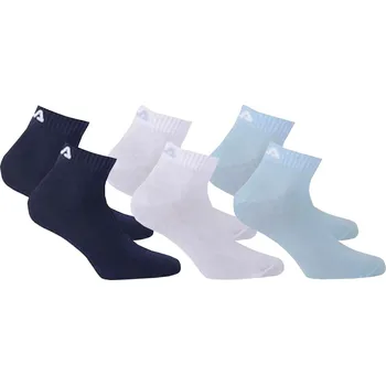 Dámské ponožky Ponožky FILA Quarter Sock 6-pack Unisex sky 35-38