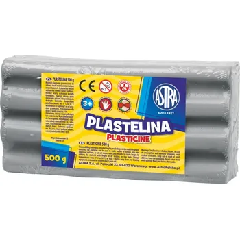 Hračka ASTRA Plastelína 500g Šedá, 303117012
