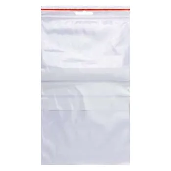 Rychlouzavíratelné sáčky Q-Connect - 15 x 25 cm, 100 ks, s pruhy