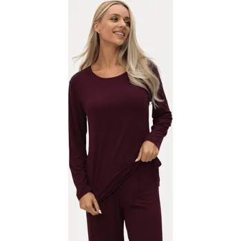 Dámské noční prádlo Dámské bambusové pyžamo AURELIA - Bordó, XL, Luisa Moretti