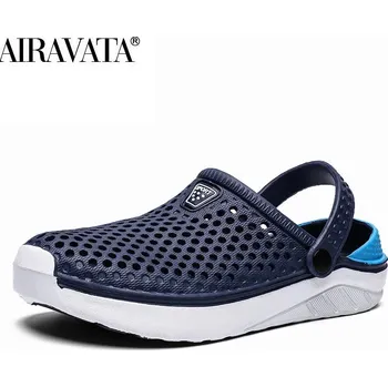 Dámské sandále Unisex plážové sandály s uzavřenou špičkou Barva: Modrá, Velikost: 45