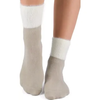 Pánské ponožky Dívčí ponožky 001 W02 - NOVITI Béžová 39/42