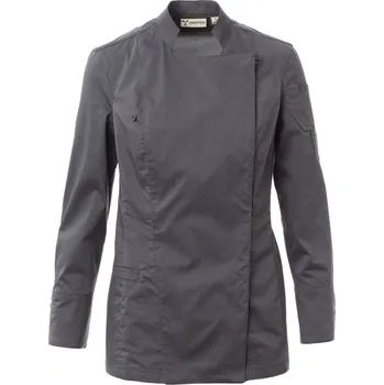 Gastro oděv Payperwear Rondon pro kuchaře se stojáčkem STARRED MESH LADY RIPSTOP, železná šedá Velikost: M