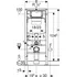 Podomítková nádrž a konstrukce Geberit Duofix 111.300.00.5