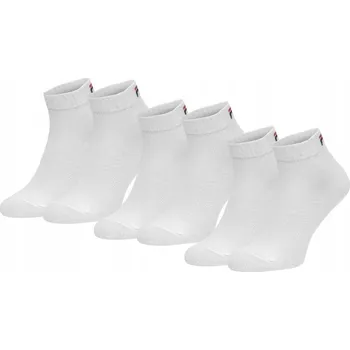 Ponožky FILA Quarter Sock 6-pack Unisex white 43-46