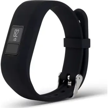 Příslušenství k chytrým hodinkám eses Silikonový řemínek pro Garmin VivoFit Junior 1 a 2, Vívofit 3 - Velikost L, černý