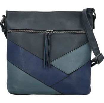 Kabelka Trendy dámská koženková crossbody kabelka Nicoll, tmavě modrá