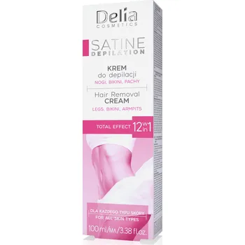 Přípravek na depilaci a epilaci Delia Satine depilační krém 12v1 100 ml