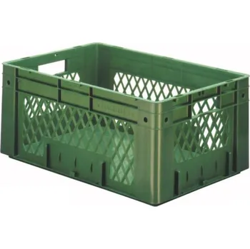 LA-KA-PE VTK 600/270-1 stohovací zásobník , vhodné pro potraviny, (d x š x v) 600 x 400 x 270 mm, zelená, 2 ks