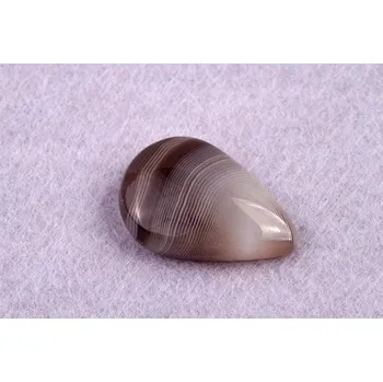 Přírodní kámen Kabošon Achát Botswana č.1540 (25x17x7mm)