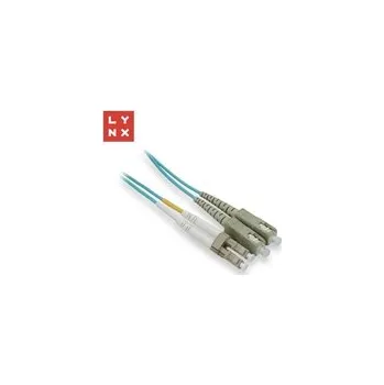 Kabel LYNX duplexní patch kabel MM, OM3, LC/SC, 50/125µm, 15m