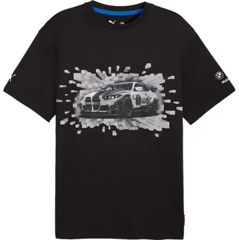 Pánské tričko Pánské triko Puma BMW M MOTORSPORT GRAPHIC TEE MONO XL Černá, Šedá