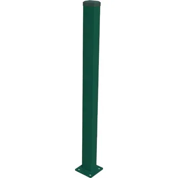 Plotový sloupek UMAKOV Jeklový sloupek s patkou ZnPVC RAL 6005 40x60x1600