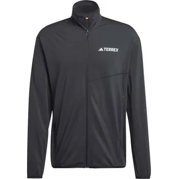 Pánská větrovka Pánská outdoorová bunda adidas MULTI TERREX CLIMAWARM FZ FL XL Černá, Bílá