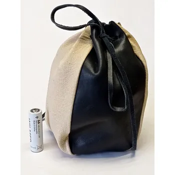 Vak na peníze Kožený měšec 745-XL Tal. černá/béžová